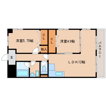 高田市駅 徒歩14分 4階の物件間取画像